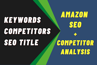 do amazon seo keyword research with competitor analysis