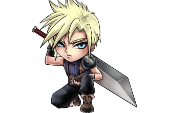 draw cute chibi anime character or fanart