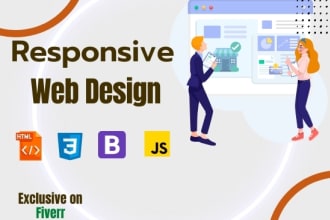 convert psd to html , sketch to html,  responsive using bootstrap5