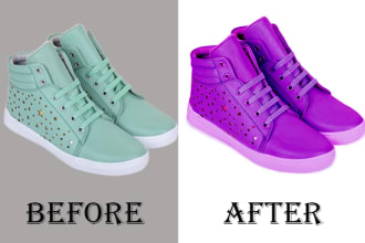 color changing of any easy product images in photoshop