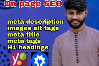 quality on page SEO optimize meta tag, meta description by yoast and aio plugin
