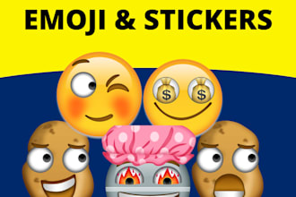 design custom stickers, emojis