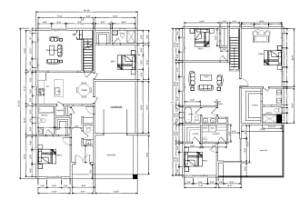 draw architectural floor plans and  mep drawings