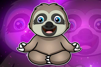 design funny animal character and memorable cartoon mascot logo