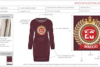 create tech packs for apparel production or flat sketches
