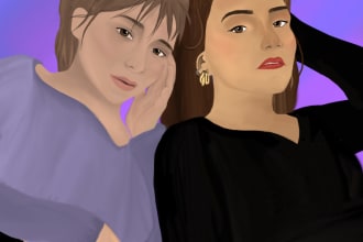 create illustration from different style
