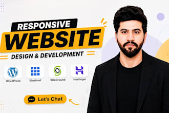 design wordpress website on bluehost, siteground, hostinger