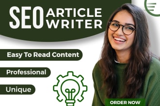 do fast SEO article, content writing and blog writing