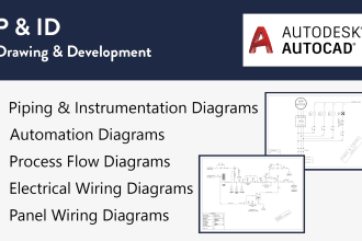 make piping and instrument diagram with legends