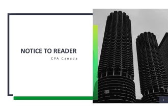 prepare notice to reader from CPA for lenders and banks