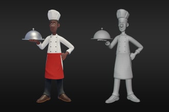 modelling 3d stylized character from blender