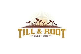 design vintage logo for a garden company