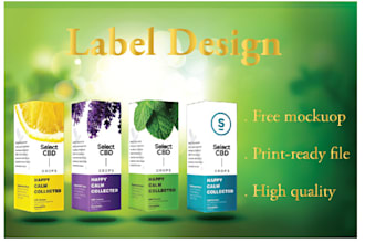 do luxury product label design