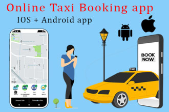 develop professional taxi booking app, cab app like uber