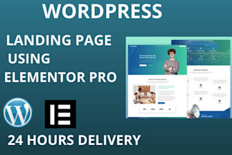design professional and responsive landing page