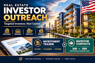 create a real estate teaser and institutional target list