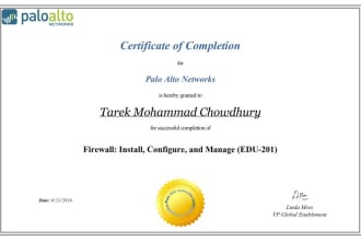 assist you to configure and troubleshoot palo alto firewall