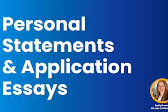 professionally edit your personal statement or statement of purpose