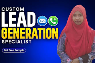 do targeted b2b lead generation, email list, phone number, provide valid email