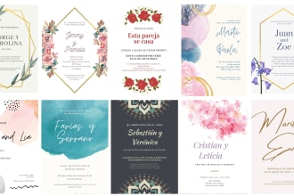 design your perfect invitation for wedding, baby shower or others