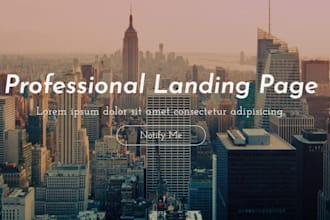 design landing page, sales page, facebook page wordpress