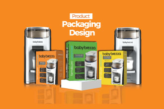 design product packaging box, pouch, bottle, candle, wine label design