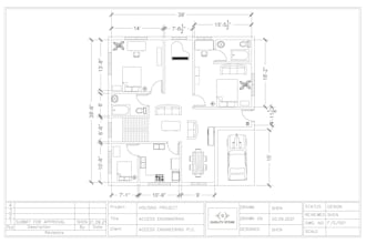 draw architectural floor plans autocad 2d