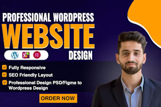 design responsive and modern wordpress website for your business