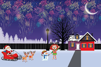 design illustration for all kinds of children books