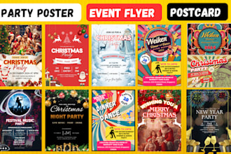 design occasional poster, flyer, broucher, banner in premium quality