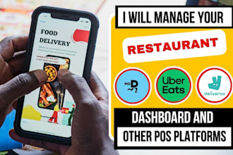 manage uber eats dashboard or other food delivery platforms
