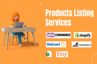 upload products on woocommerce, etsy, wix, opencart, shopify product listing