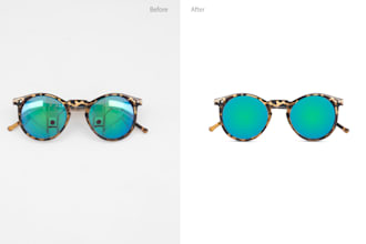 do glasses and sunglass photo editing
