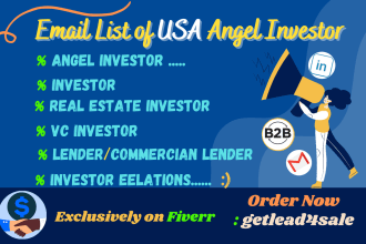 build a list of investors, angel investor, vc investors, email list building