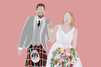 draw personalized minimalistic digital portraits