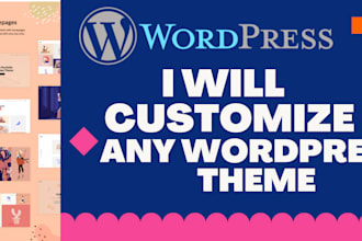 modify any wordpress theme and do customization
