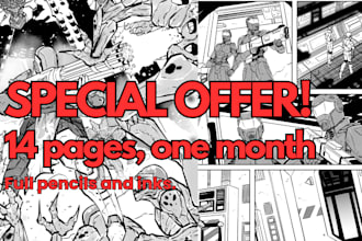 draw 14 comic pages in one month