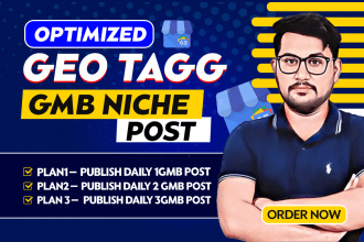 do daily 1 optimized geotagg gmb niche posts for local ranking