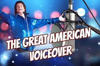 deliver the quintessential american male voiceover