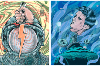create a retro comic art style poster for anything
