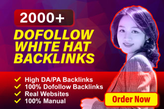 2000 high quality contextual dofollow seo backlinks