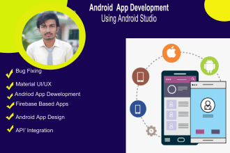 design and develop android apps in android studio