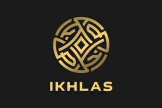 make your arabic name or logo with circle kufic style