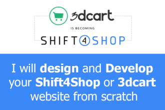 design, develop, and customise your shift4shop 3dcart website