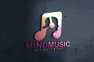 design awesome podcast, dj, music, radio, studio logo