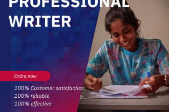 be your creative and impressive writer for low cost