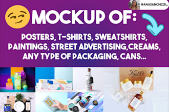 create realistic smart object product mockup templates