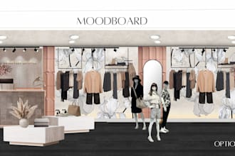 design a modern and functional retail shop interior