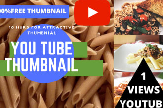 professional you tube thumbnail for video in 10 hours