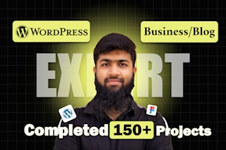 build, rebuild custom wordpress blog or business website design and development